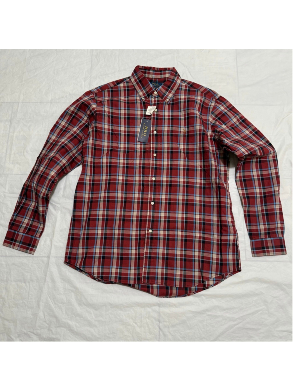 Polo Ralph Lauren Custom Fit Plaid Button Down Shirt Men’s Size XL NWT